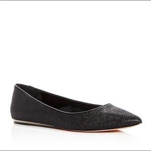Imagine Vince Camuto Genesa Black Sparkle Flats Size 7.5